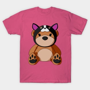 Boston Terrier Hat Teddy Bear T-Shirt